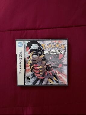 Nintendo DS Game Back Cover - Black, White & Red Accents